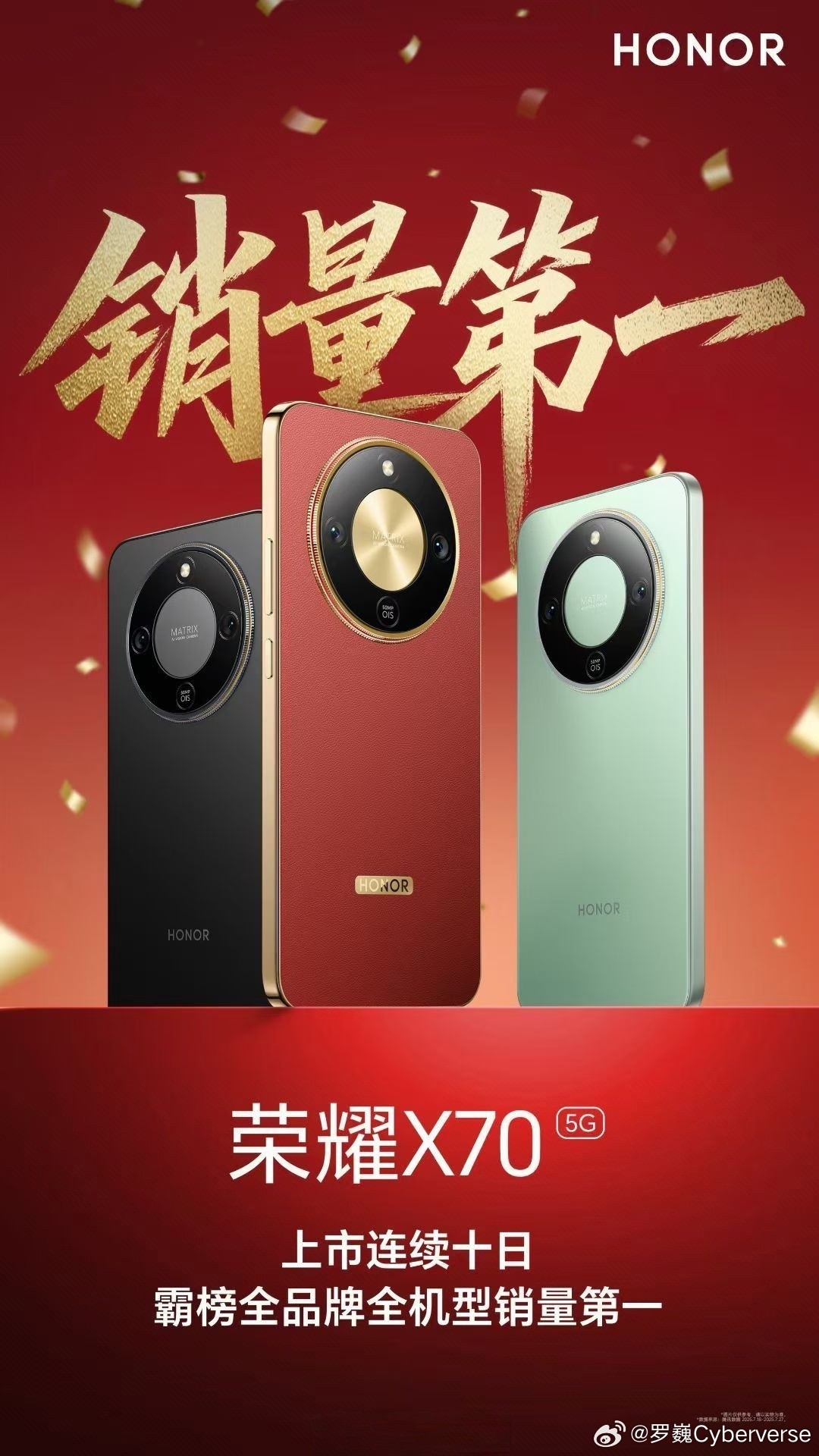 榮耀X70熱銷(xiāo)：1399元起，續(xù)航影像雙突破